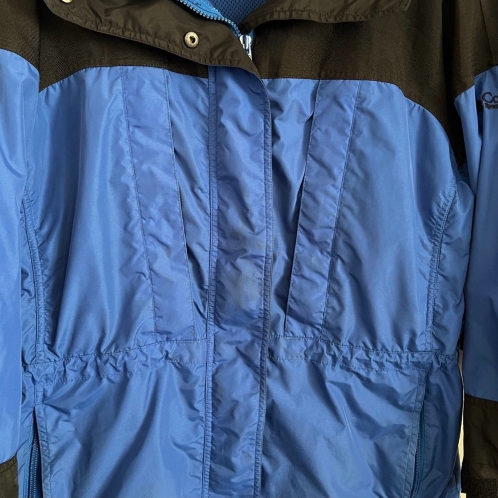 Vintage Columbia Sportswear Blue Black Outdoor Jacket Women’s Size Small - Picture 4 of 16